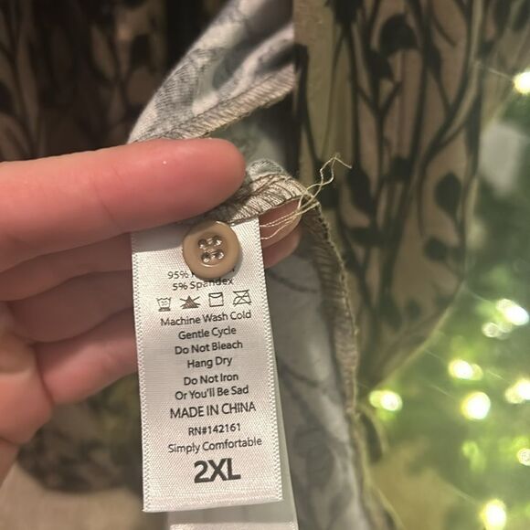 Lularoe 2Xl long button down cardigan  E - Picture 7 of 10